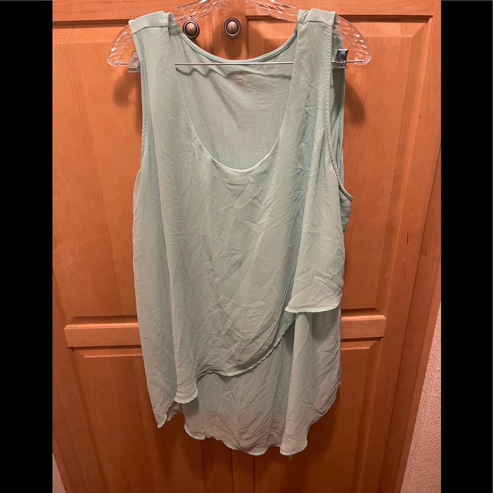 Lane Bryant, light green blouse, size 26-28